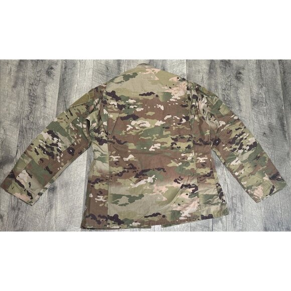 Military Coat Army Combat Uniform Insect Shield Camo Jacket Medium Long NEW - Picture 2 of 7